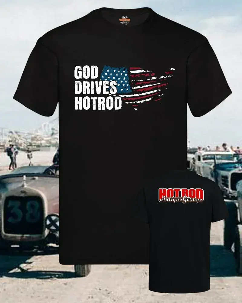 tričko God Drives HotRod