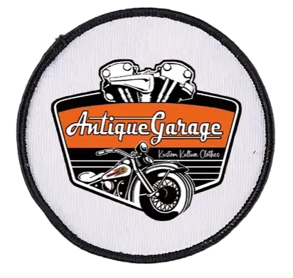 nášivka kruh Antique Garage