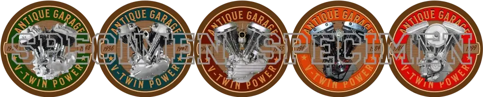 Sada samolepek HD Engines