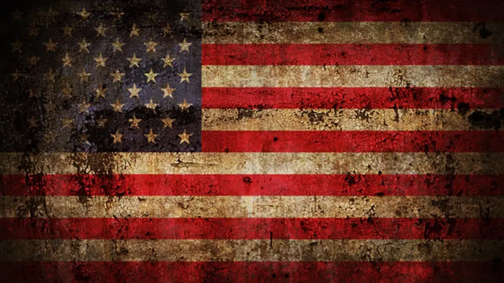 Samolepka USA flag