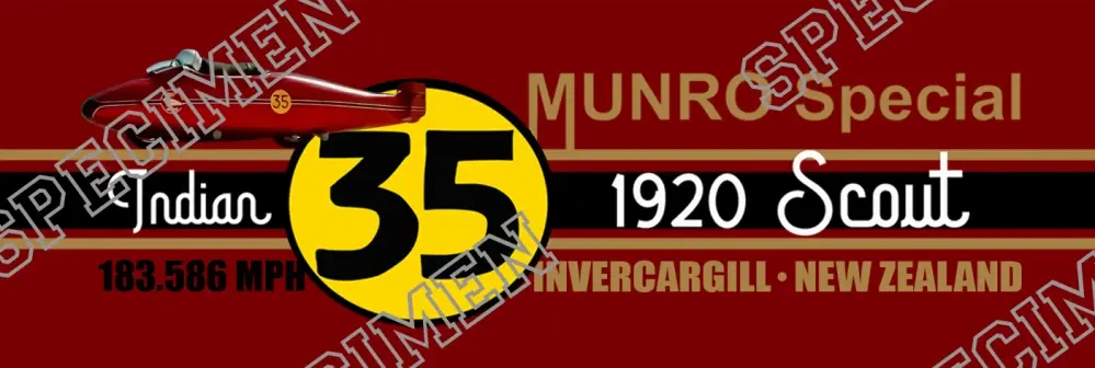 Samolepka Burt Munro stripe