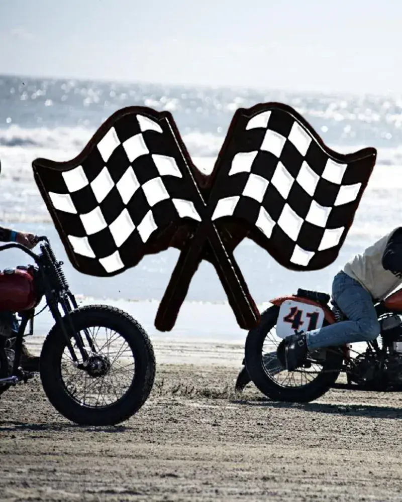 PIN / odznak Race flag / šachovnice