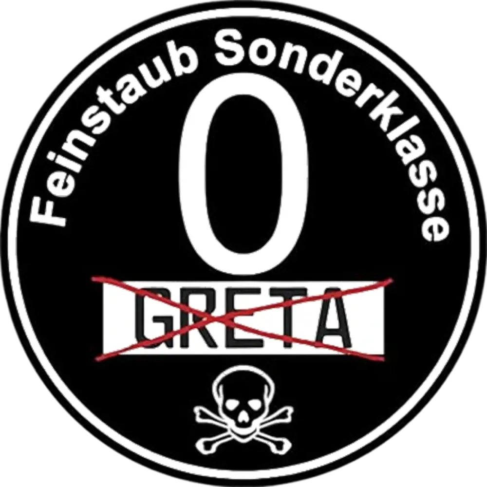 Samolepka NO GRETA - emisní známka Euro 0
