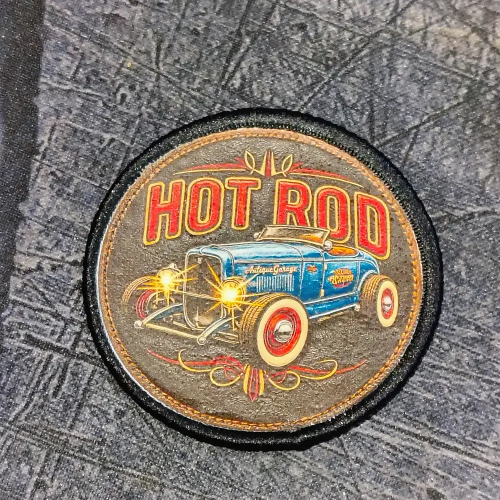 Nášivka Hot Rod Leather look S