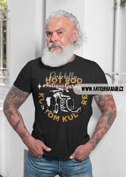 Tričko Rockabilly Hot Rod Mechanic