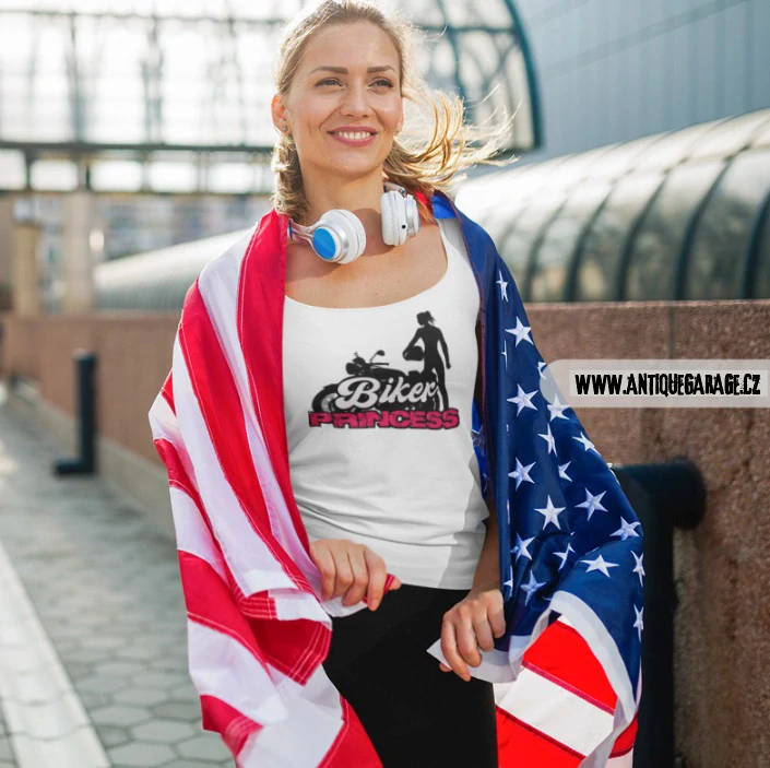 Dámské tričko Motorcycle Biker Princess