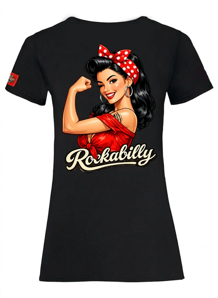 Dámské tričko Rockabilly We Can Do It
