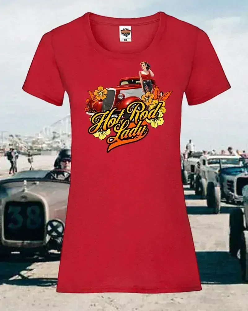 Dámské tričko Hot Rod Lady