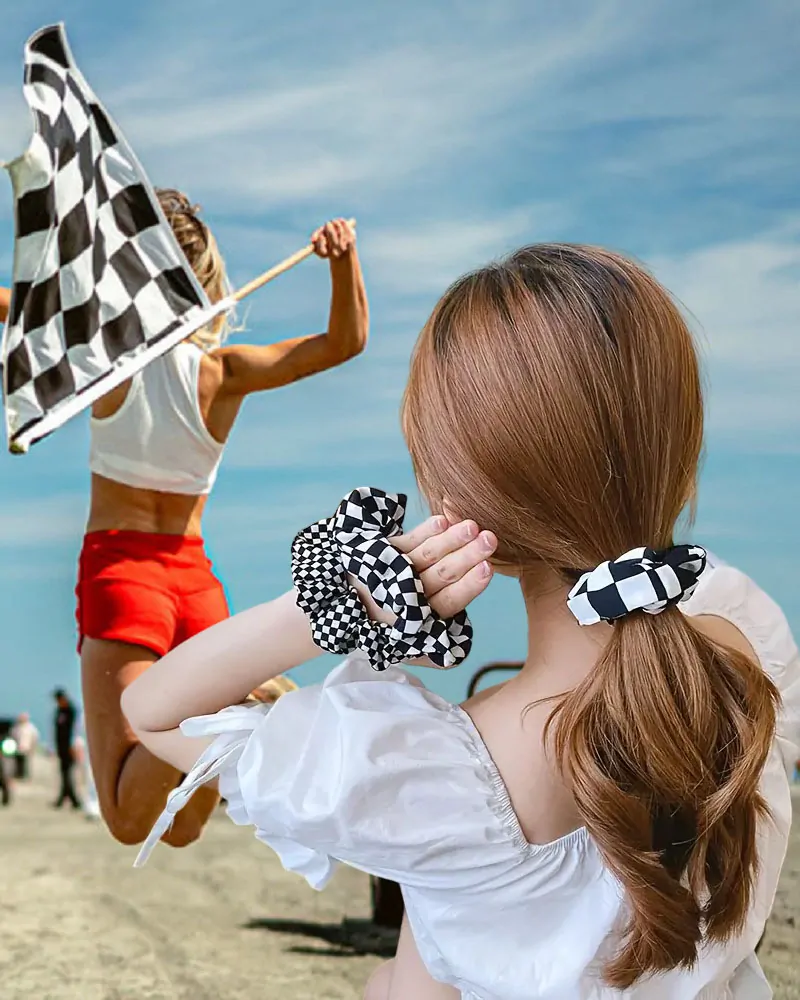 Gumička do vlasů Race Flag 2