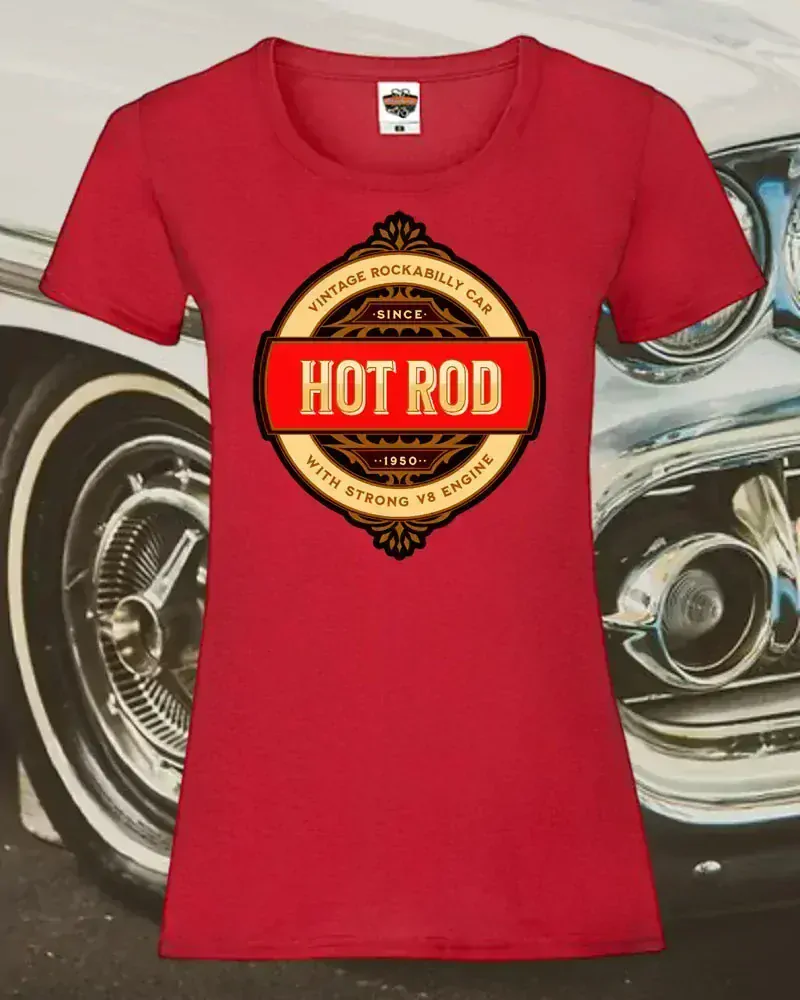 Dámské tričko Hot Rod Round
