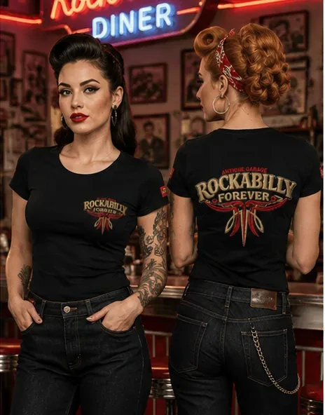 Dámské tričko ROCKABILLY FOREVER