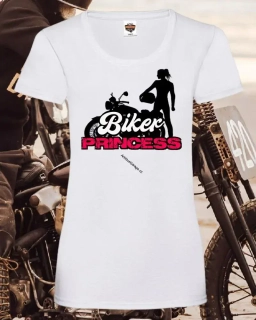 Dámské tričko Motorcycle Biker Princess