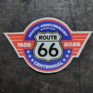 samolepka 100th anniversary ROUTE 66 - Centennial