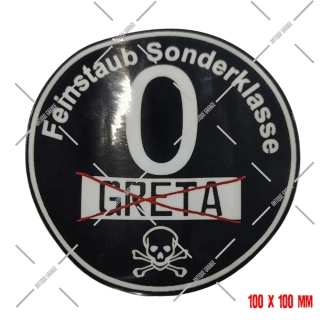 Samolepka NO GRETA - emisní známka Euro 0